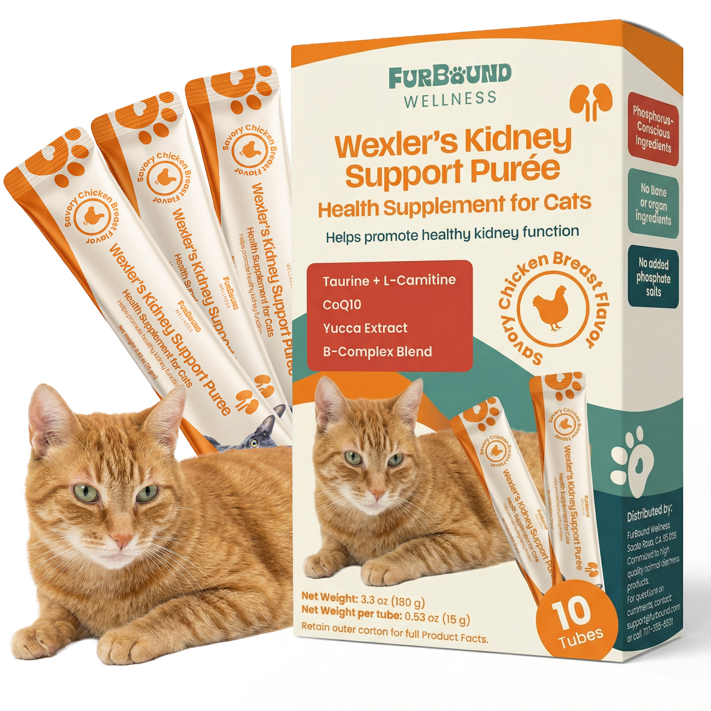 FurBound Wellness Cat Health Supplement Purée