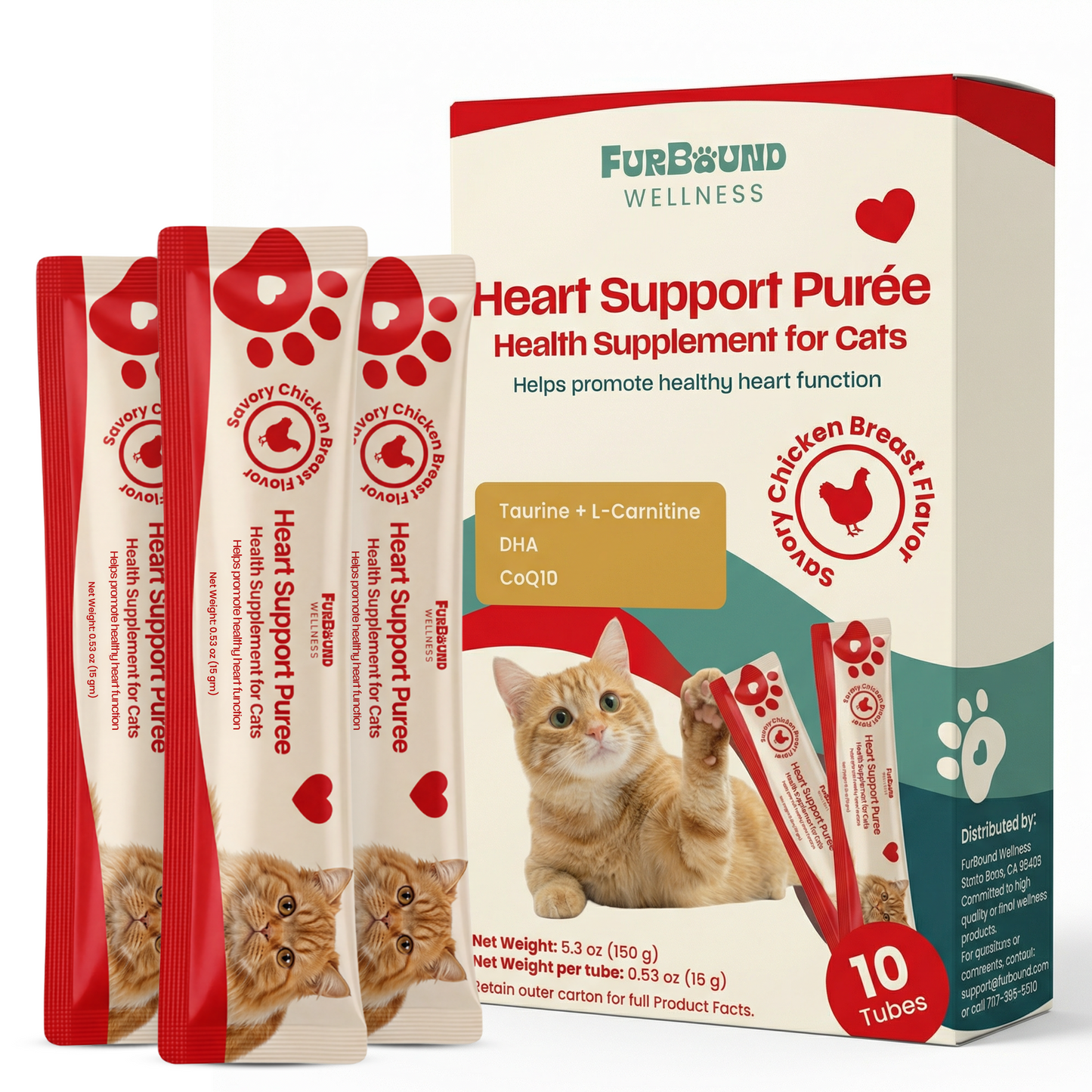 FurBound Wellness Cat Health Supplement Purée