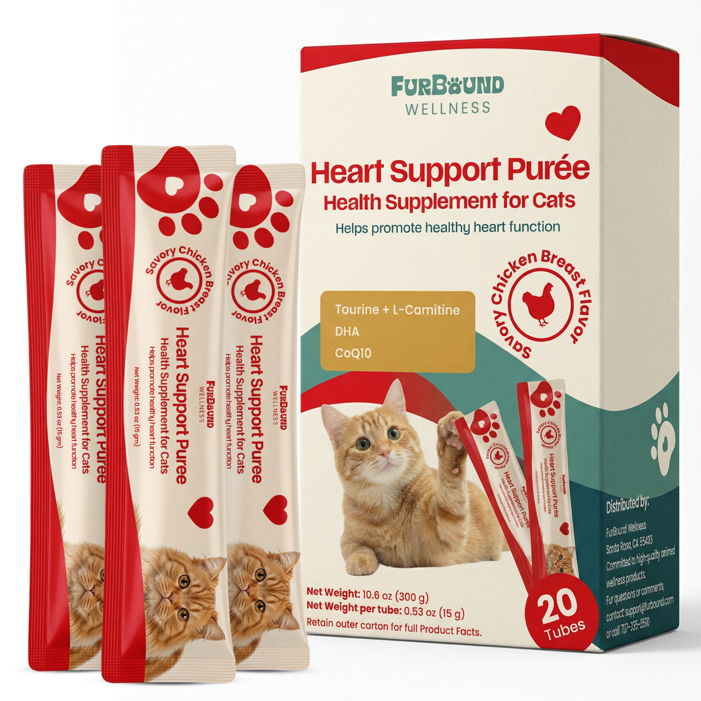 FurBound Wellness Cat Health Supplement Purée