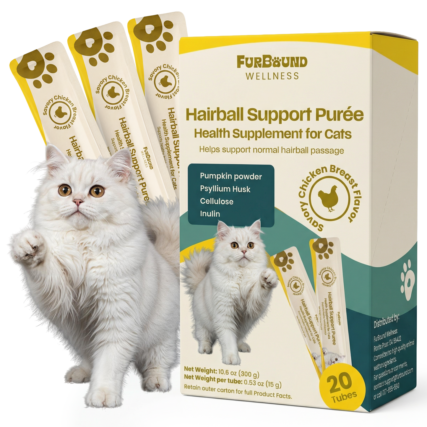 FurBound Wellness Cat Health Supplement Purée