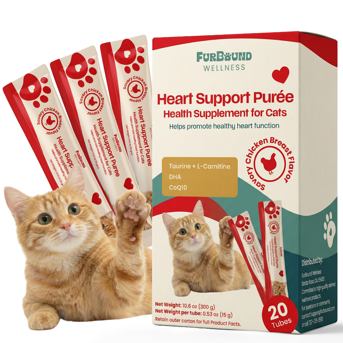 FurBound Wellness Cat Health Supplement Purée